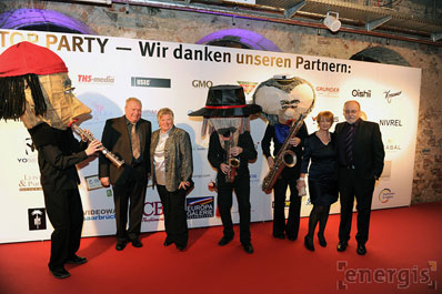 The Sax Puppets on the red carpet